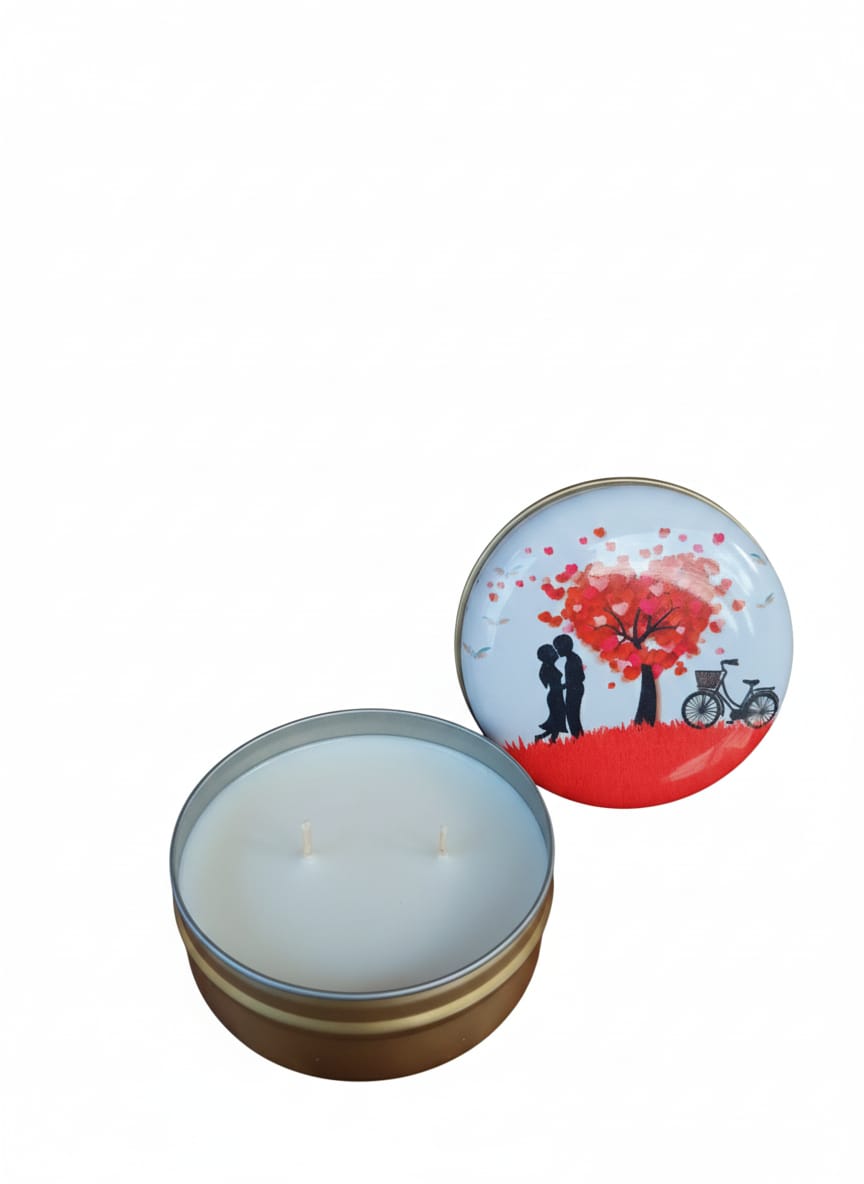 🕯️ Serenity Glow | Amber & Lavanta Kokulu El Yapımı Soya Mumu | Happy Blaze Candle