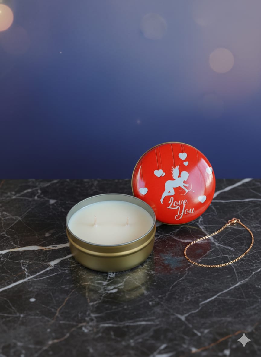 🕯️ Serenity Glow | Amber & Lavanta Kokulu El Yapımı Soya Mumu | Happy Blaze Candle